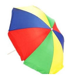 12 Wholesale Multicolored Beach Umbrellas