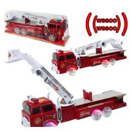 24 Wholesale Friction Powered Fire Truck W/lights & Sound