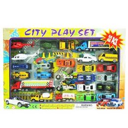 16 Wholesale 2 Piece Die Cast City Play Set