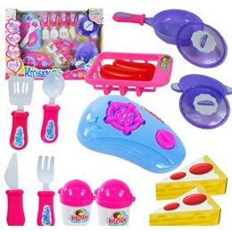 12 Pieces 13 Piece Toy Cooking Sets. - Girls Toys