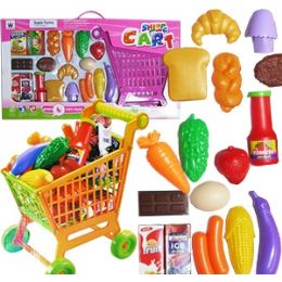 12 Wholesale 18 Piece Shopping Cart Playsets