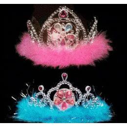 240 Wholesale Flashing Tiaras With Feathers.