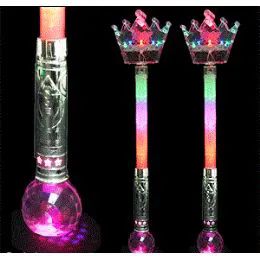 36 Wholesale Flashing Crown And Globe Wands