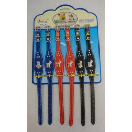 24 Wholesale 12 Inch Dog Collar With Metal Characters