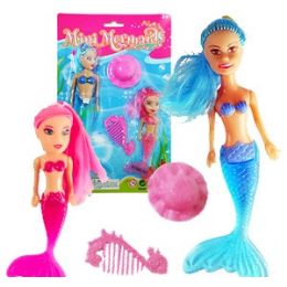 48 Wholesale Mermaid Doll Set