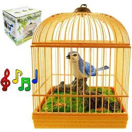 16 Pieces Sound Activated!! Heartful Singing Blue Bird - Animals & Reptiles