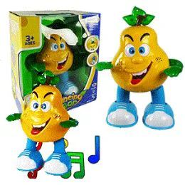 12 Pieces Dancing Pears W/ Lights & Music - Musical