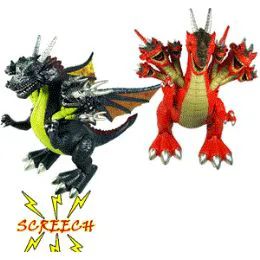 8 Pieces Walking 7-Headed Dragons. - Plush Toys