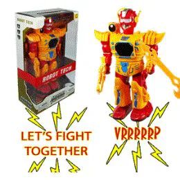 12 Pieces Walking Armor Robots W/lights & Sound - Plush Toys