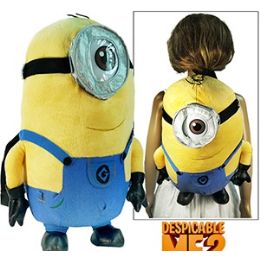 12 Wholesale Plush Dispicable Me 2 Backpacks