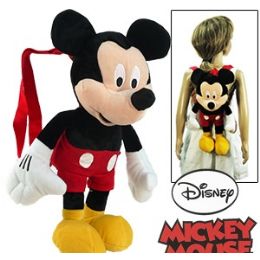 8 Wholesale Plush Disney's Mickey Mouse Backpacks.