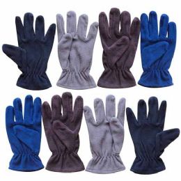 Polar Fleece Gloves With Leather Palm Grip NYC wholesaler – OPT FASHION  WHOLESALE