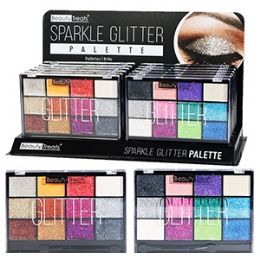 48 Pieces 12 Color Glitter Eye Shadow Palettes - Cosmetics