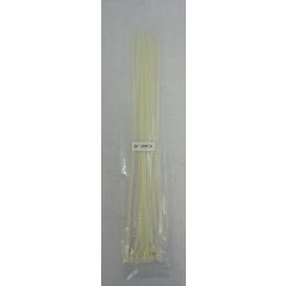 48 Wholesale 15pc 20" Cable Ties [white]