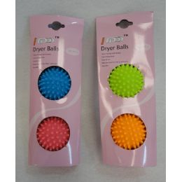 24 Pieces 2pk Dryer Balls [colored] - Laundry  Supplies
