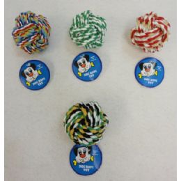 24 Pieces 3 Inch Pet Rope Knot Ball - Pet Toys