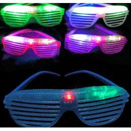 288 Pieces Flashing Shutter Shade Glasses. - Party Favors