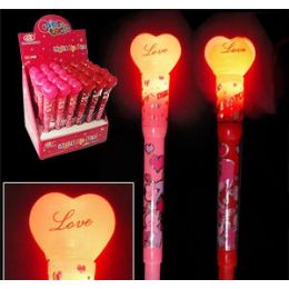 120 Wholesale Light Up Heart Pens.