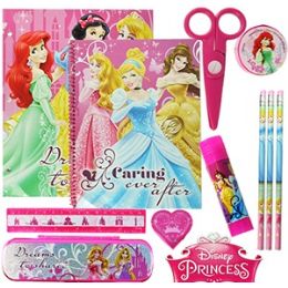 12 Pieces Disney's Princess 11-Piece Value Playpack - School Supply Kits