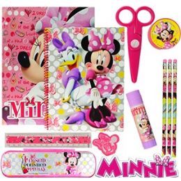 12 Pieces Disney's Minnie Mouse 11-Piece Value Playpacks. - School Supply Kits