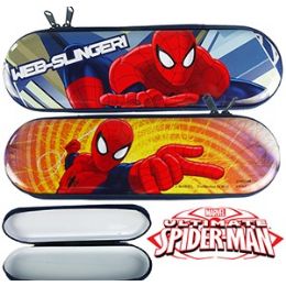 48 Pieces Spiderman Metal Pencil Boxes - Pencil Boxes & Pouches