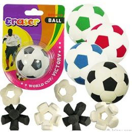 192 Wholesale Soccer Ball Puzzle Erasers