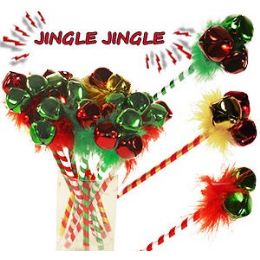 120 Pieces Jingle Bell Pens. - Christmas Novelties