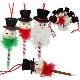 192 Wholesale Christmas Snowmen Pens