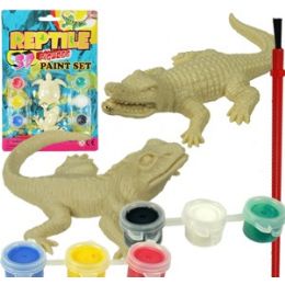 36 Pieces 3d Reptile Figures Paint Kits - Craft Kits