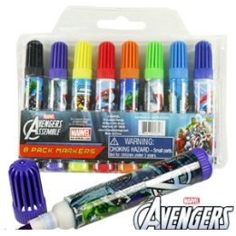 96 Wholesale 8 Piece Marvel Avengers Marker Sets