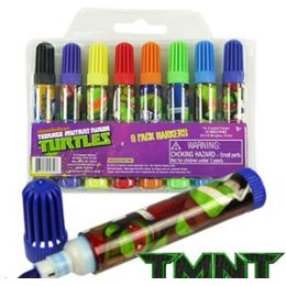 96 Wholesale 8 Piece Teenage Mutant Ninja Turtles Marker Sets