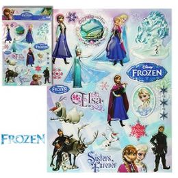 48 Wholesale Disney's Frozen 3-D Stickers