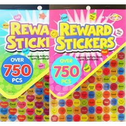120 Wholesale 750pc Reward Stickers Book