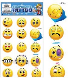 200 of Emoji Temporary Tattoos