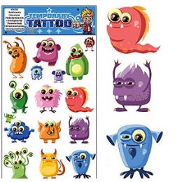 200 Wholesale Funny Monster Temporary Tattoos