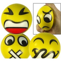 120 Pieces Emoji Stress Relax Balls - Balls