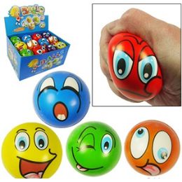 36 Pieces Colorful Emoji Stress Relax Balls - Balls
