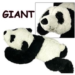 4 Wholesale Giant Plush Laying Down Pandas.