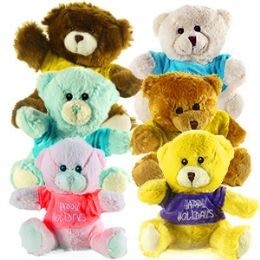 36 of Plush Bears With "happy Holidays" T-Shirts.