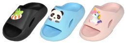 36 Pairs Kids Assorted Slides - Girls Slippers