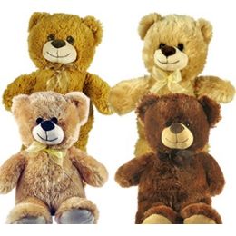 16 Wholesale Big Plush Bears W/bows.