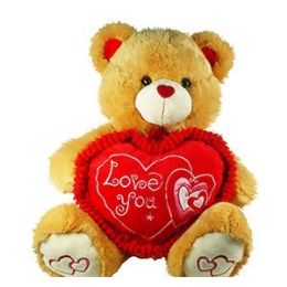 8 Pieces Giant Plush Brown Bears W/heart. - Valentines