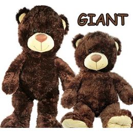 4 Bulk Giant Plush Smiling Brown Bears.