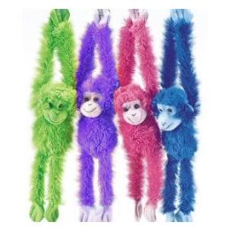 30 of Plush Hanging Bright Colored Monkeys