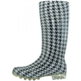12 Wholesale Women's 13.5 Inches Water Proof Rubber Rain Boot