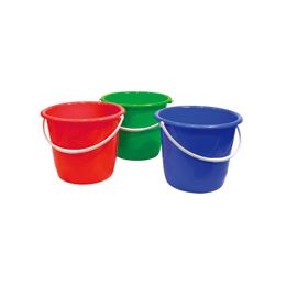 48 Units of Plastic Pail With/handle 11.25"diameter .x9.25"height - Buckets & Basins
