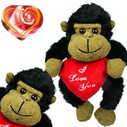 48 Pieces Plush Gorillas With "i Love You" Heart. - Valentines