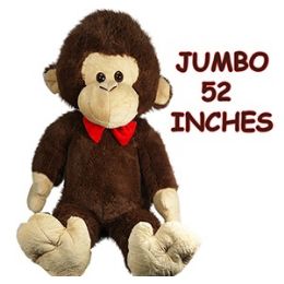 4 Wholesale Jumbo Plush Monkeys.