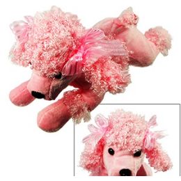 48 Wholesale Plush Pink Poodles