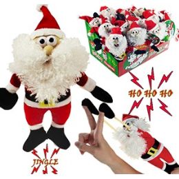 48 Pieces Flingshot Flying Santas W/sound. - Christmas Novelties